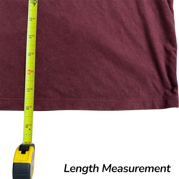 Suede Velvet Style Top X-Small Semi-Crop Tee Women Teen Versatile Goth Warm Red - Picture 7 of 7